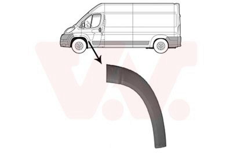 VAN WEZEL Trim/Protective Strip, door