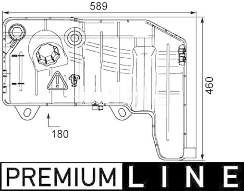 MAHLE Ausgleichsbehälter, Kühlmittel BEHR *** PREMIUM LINE ***