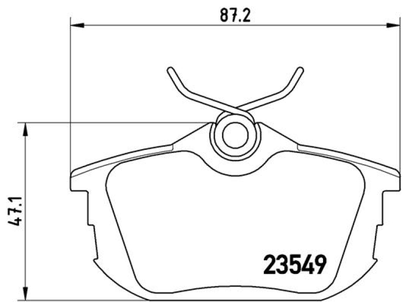 BREMBO Brake Pad Set, disc brake PRIME LINE