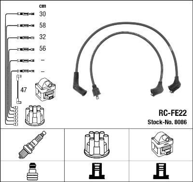 NGK Ignition Cable Kit