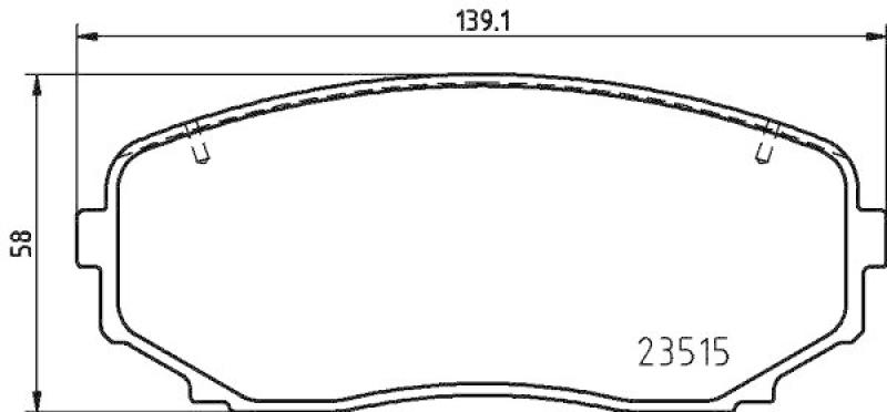 HELLA Bremsbelagsatz, Scheibenbremse 8DB 355 037-911