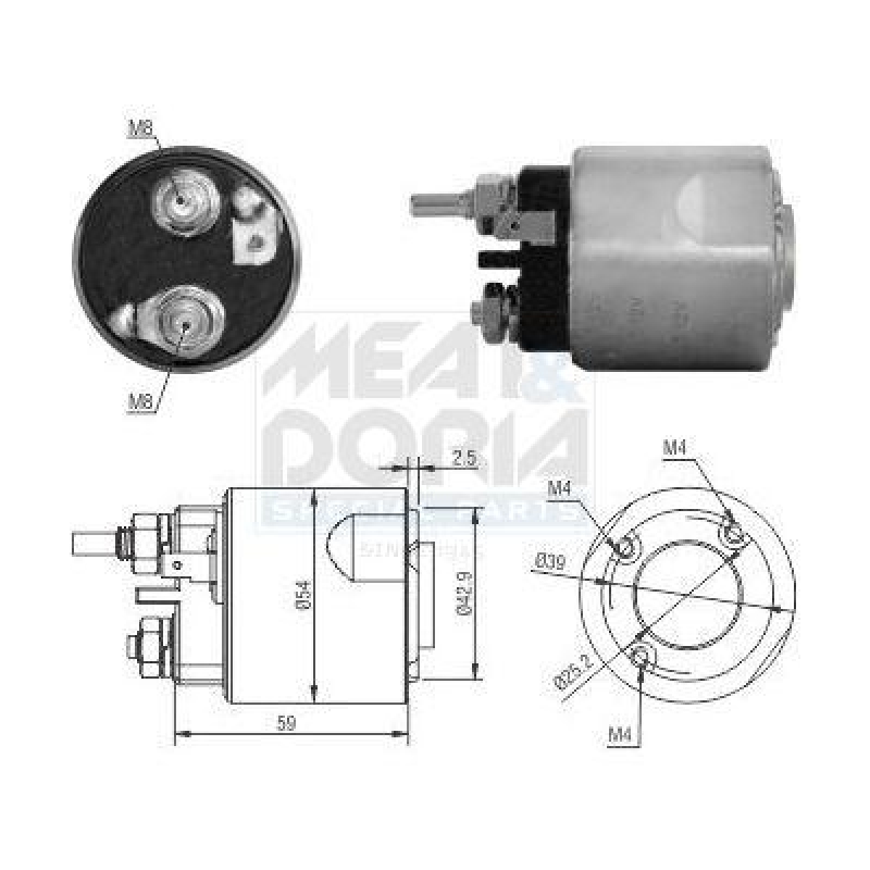 MEAT & DORIA Solenoid Switch, starter