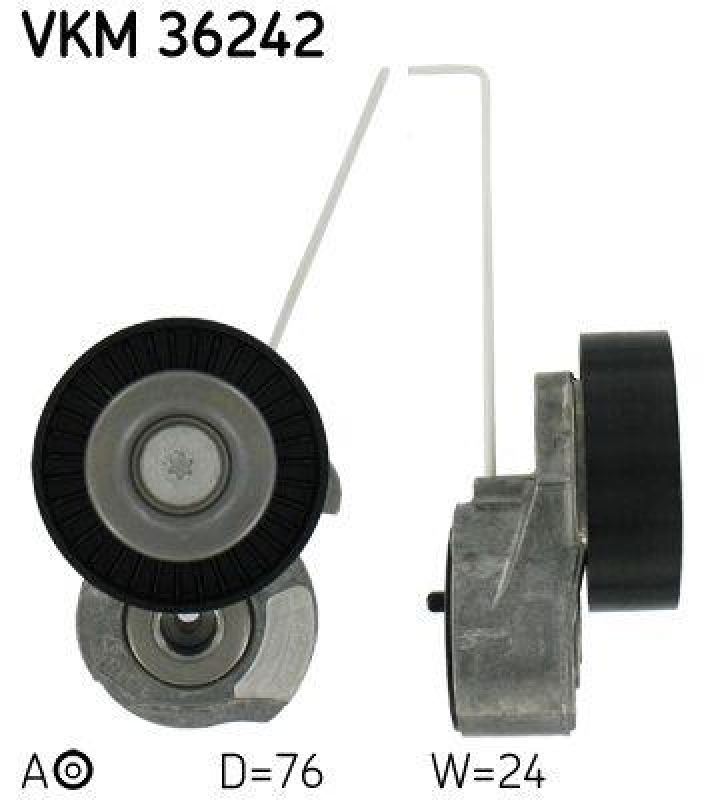 SKF Tensioner Pulley, V-ribbed belt