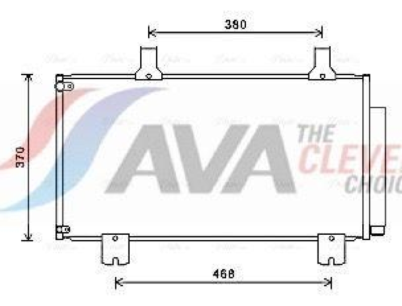AVA QUALITY COOLING Condenser, air conditioning