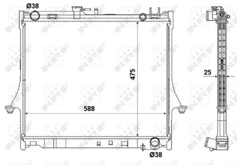 NRF Radiator, engine cooling
