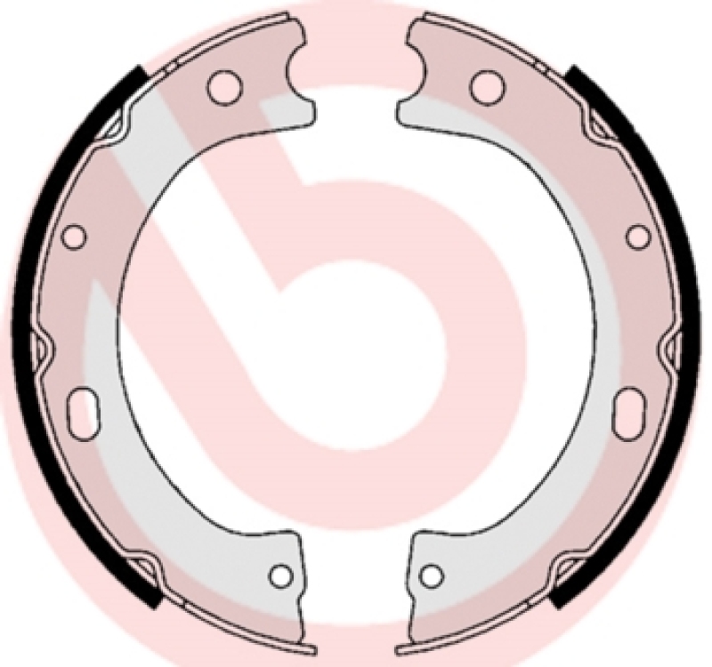 BREMBO Brake Shoe Set, parking brake