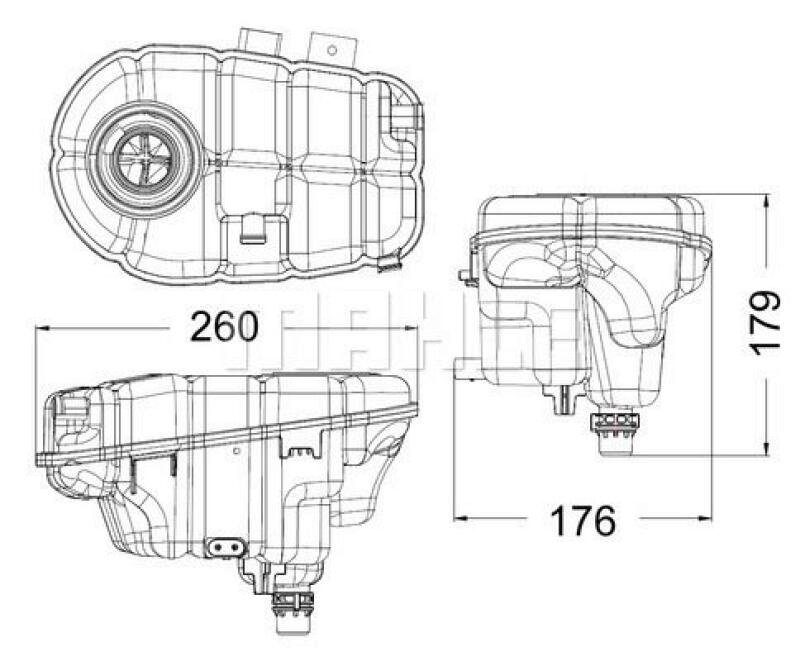 MAHLE Expansion Tank, coolant BEHR