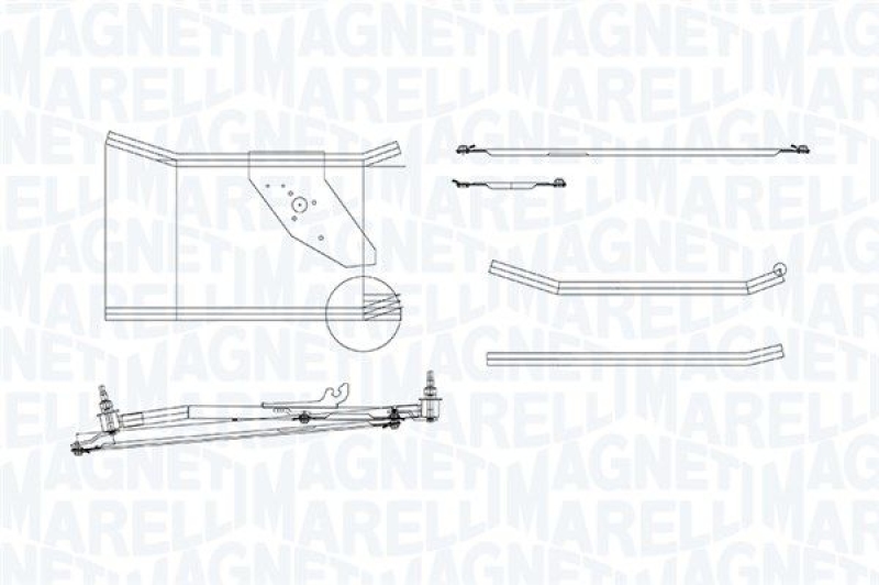 MAGNETI MARELLI Wischergestänge