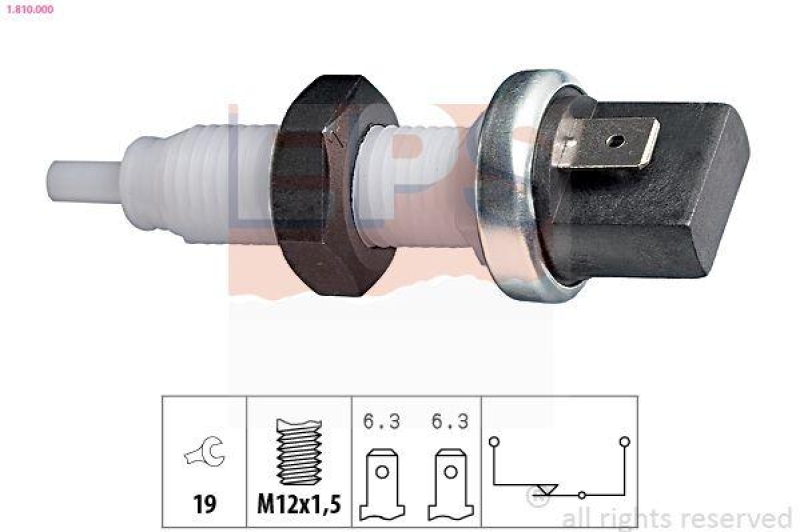 EPS Bremslichtschalter Made in Italy - OE Equivalent