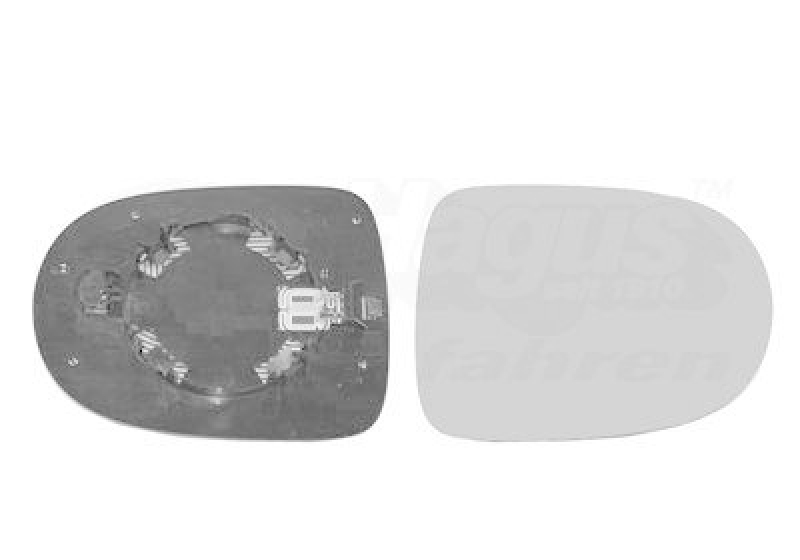 VAN WEZEL Mirror Glass, outside mirror HAGUS