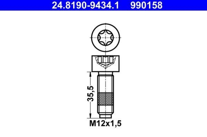 ATE Bolt, brake disc
