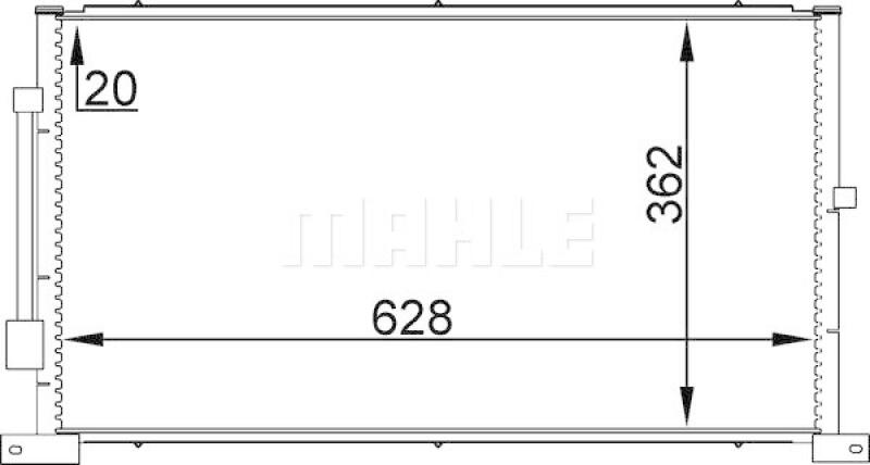 MAHLE Kondensator, Klimaanlage BEHR