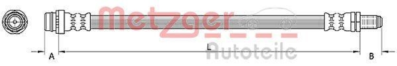 METZGER Bremsschlauch GREENPARTS 4110796