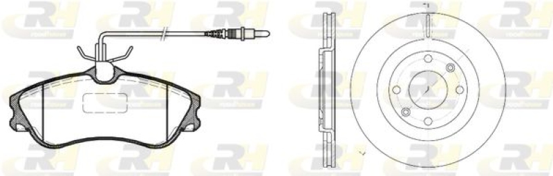 ROADHOUSE Brake Set, disc brake Dual Kit