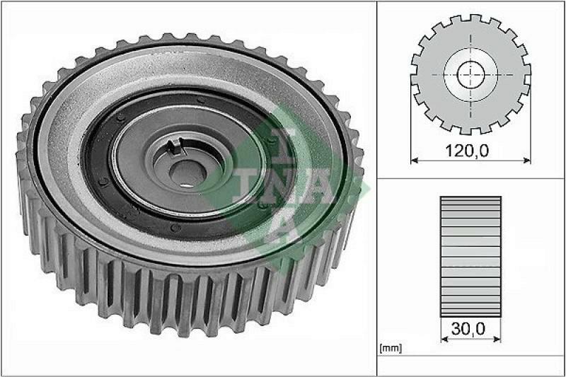 INA Deflection/Guide Pulley, timing belt