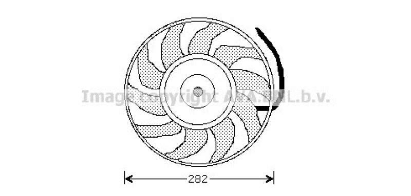 AVA QUALITY COOLING Fan, radiator