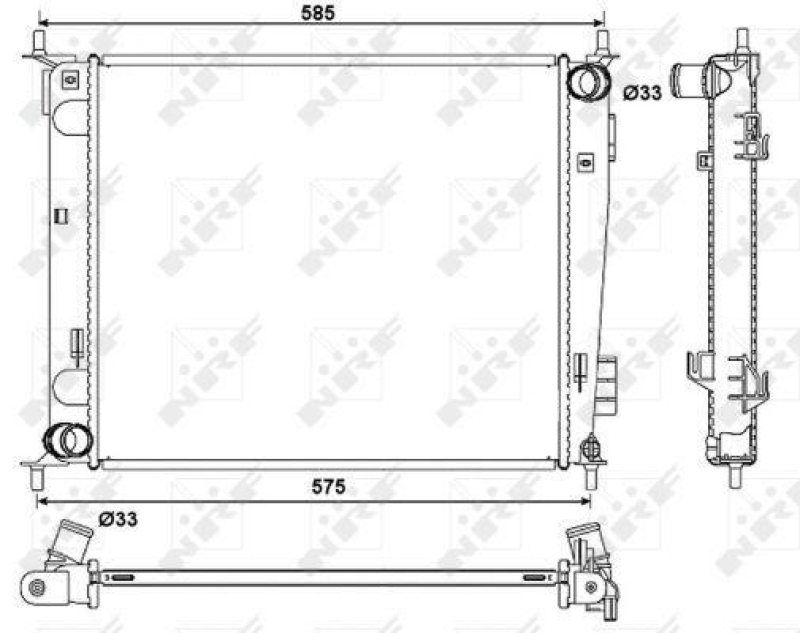 NRF Radiator, engine cooling