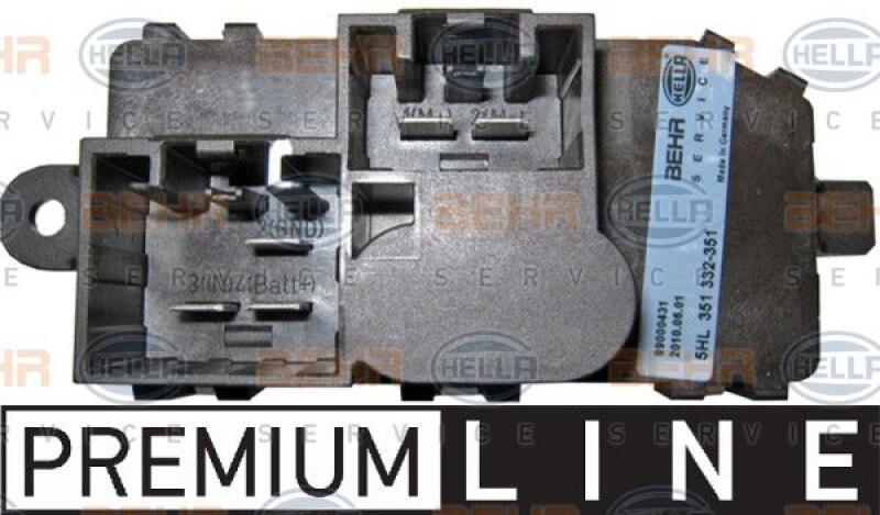 HELLA Regulator, passenger compartment fan BEHR HELLA SERVICE *** PREMIUM LINE ***