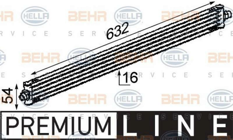 HELLA Oil Cooler, automatic transmission BEHR HELLA SERVICE *** PREMIUM LINE ***