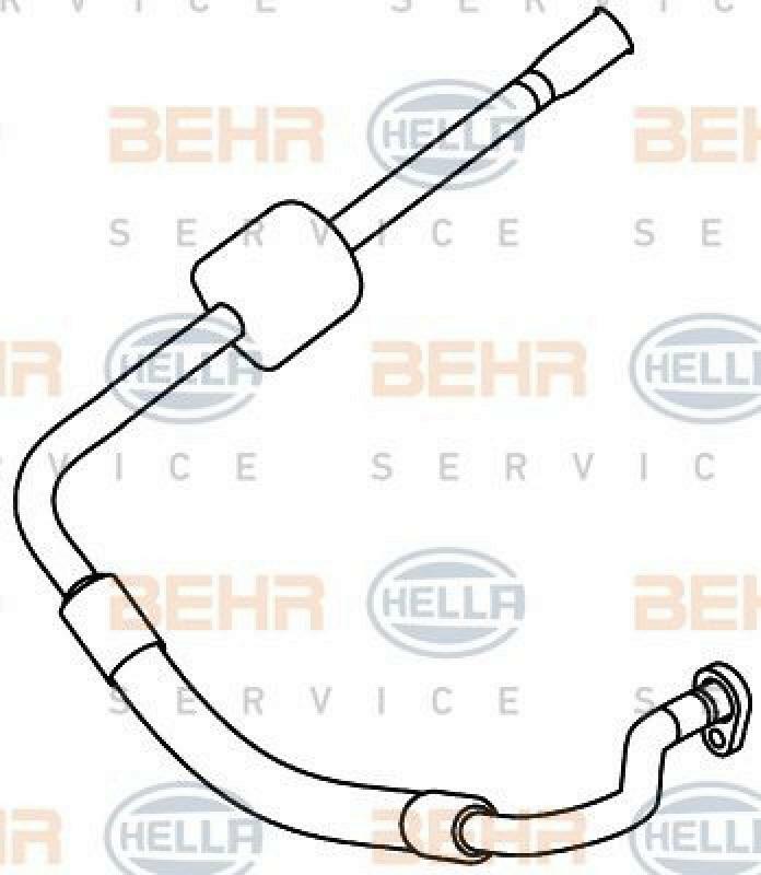 HELLA High-/Low Pressure Line, air conditioning BEHR HELLA SERVICE *** PREMIU...