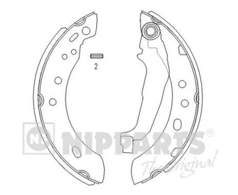 NIPPARTS Brake Shoe Set