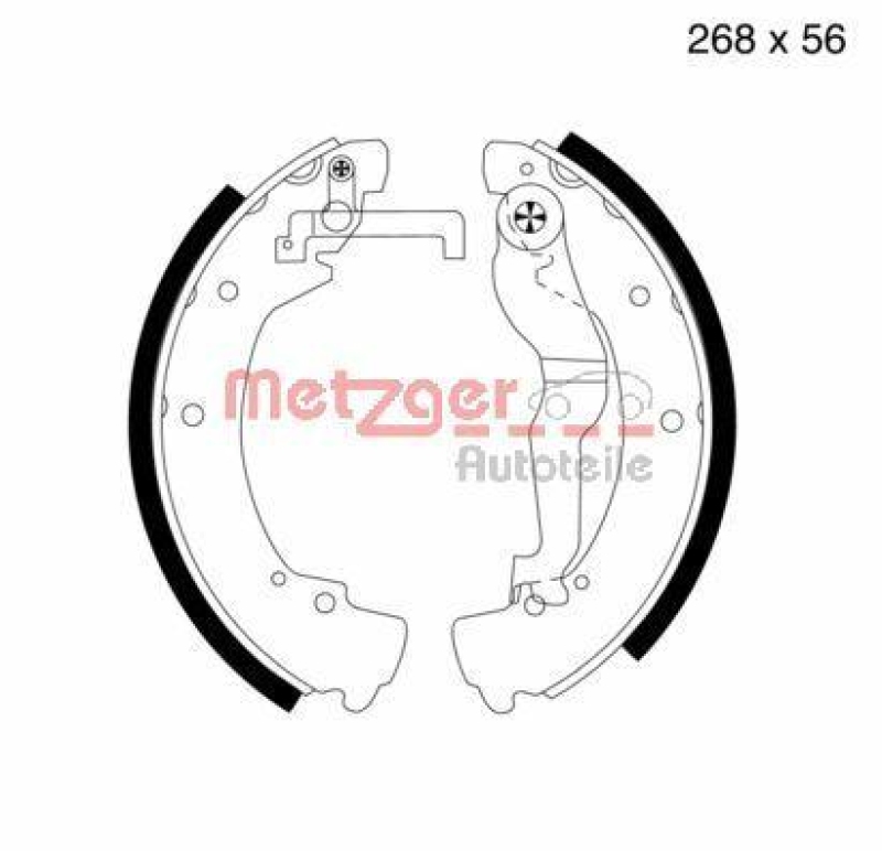 METZGER Brake Shoe Set