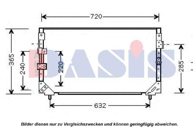 Klimakondensator Klimaanlage passend für Toyota Land Cruiser 80 4.2 TD 24V 4.5