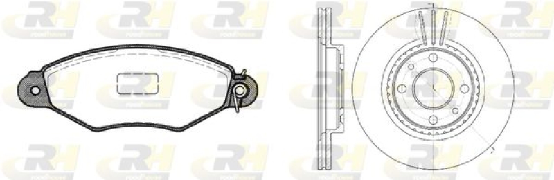 ROADHOUSE Brake Set, disc brake Dual Kit