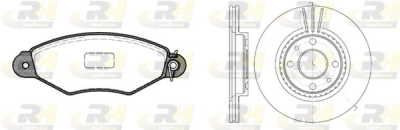 ROADHOUSE Bremsensatz, Scheibenbremse Dual Kit