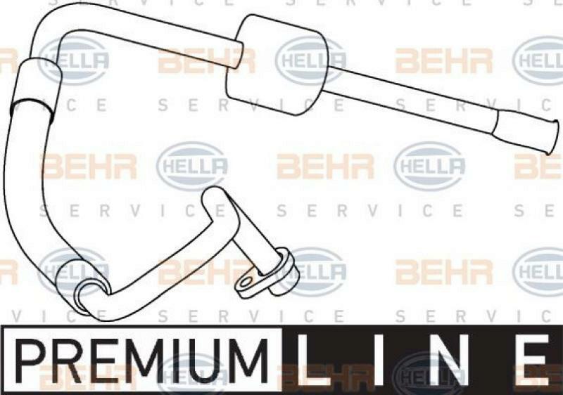 HELLA High-/Low Pressure Line, air conditioning BEHR HELLA SERVICE *** PREMIU...
