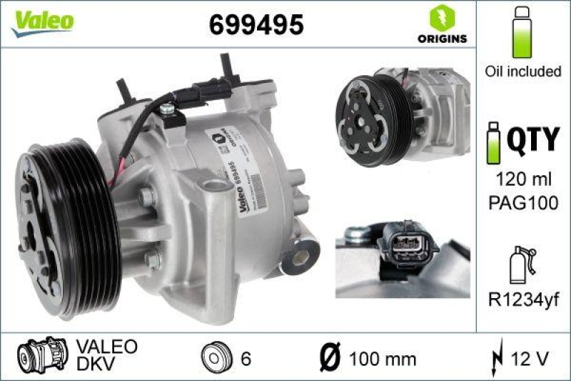 VALEO Compressor, air conditioning