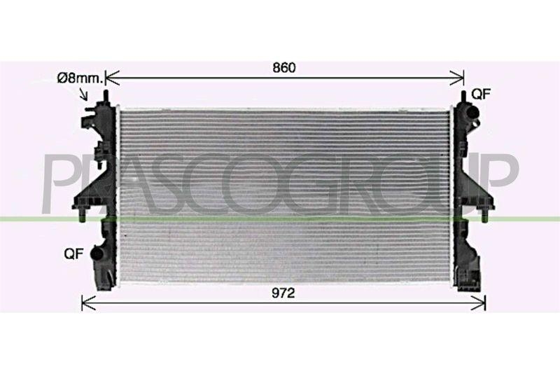 PRASCO Kühler, Motorkühlung