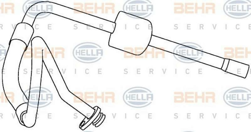 HELLA High-/Low Pressure Line, air conditioning BEHR HELLA SERVICE *** PREMIU...