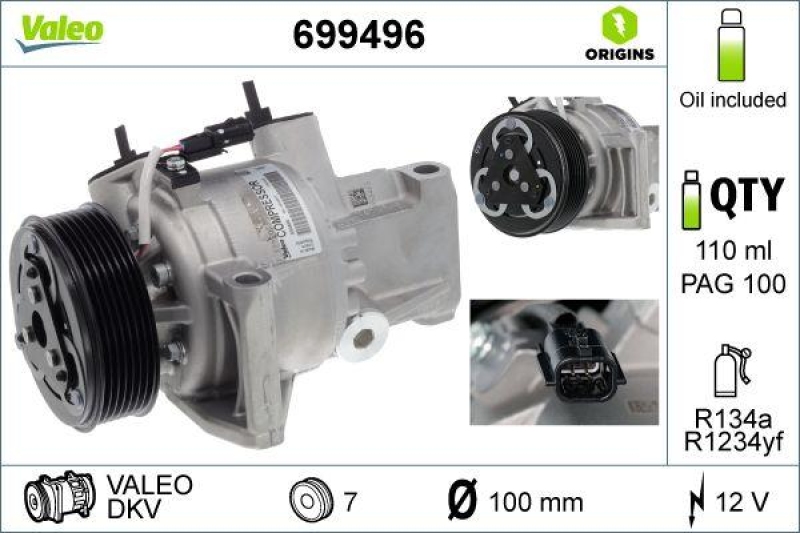 VALEO Compressor, air conditioning
