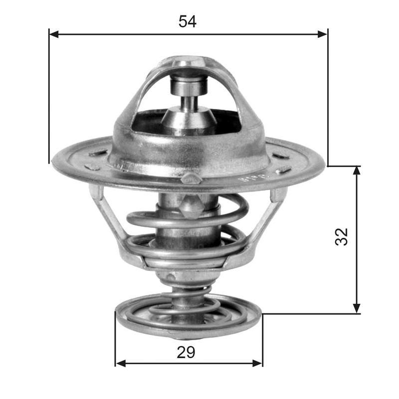 GATES Thermostat, coolant