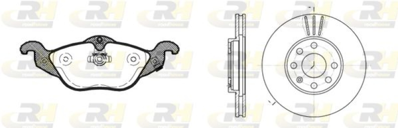 ROADHOUSE Brake Set, disc brake Dual Kit