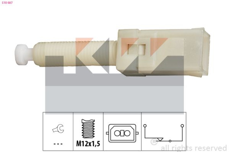 KW Bremslichtschalter Made in Italy - OE Equivalent