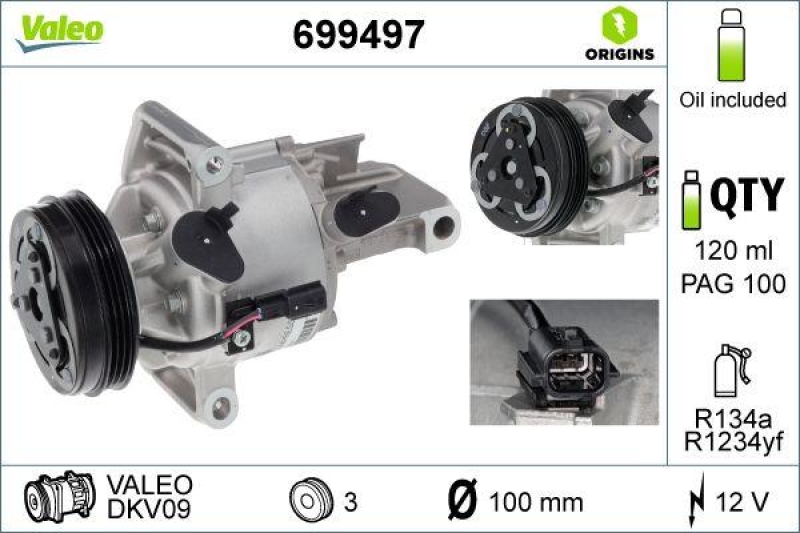 VALEO Compressor, air conditioning