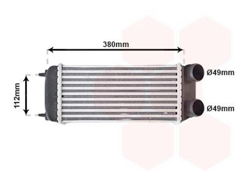 VAN WEZEL Intercooler, charger