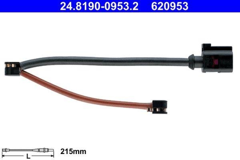 ATE Warning Contact, brake pad wear