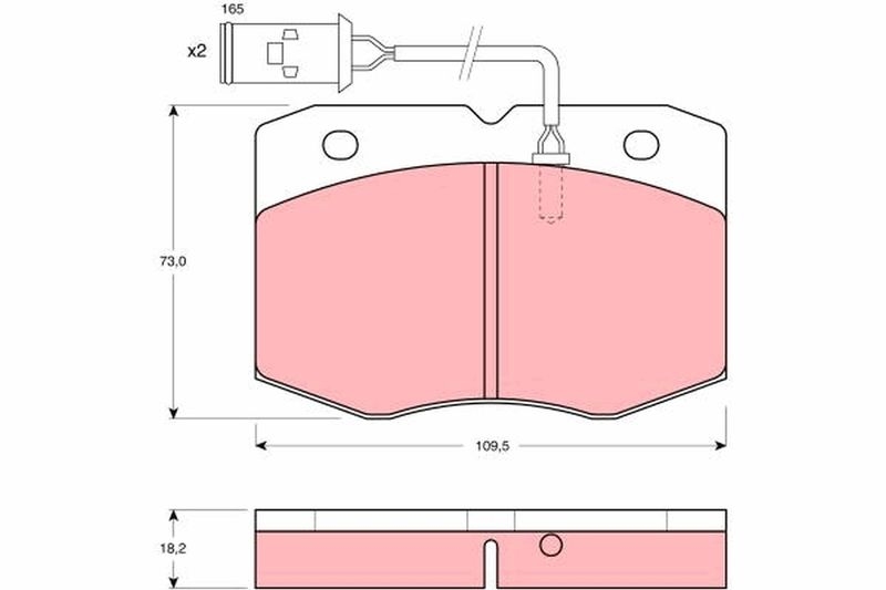 TRW Brake Pad Set, disc brake