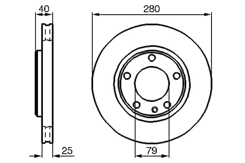 2x BOSCH Bremsscheibe 0 986 478 890