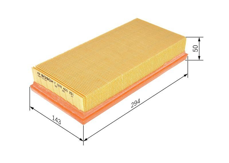 BOSCH Luftfilter F 026 400 251