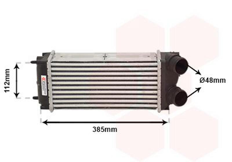 VAN WEZEL Intercooler, charger