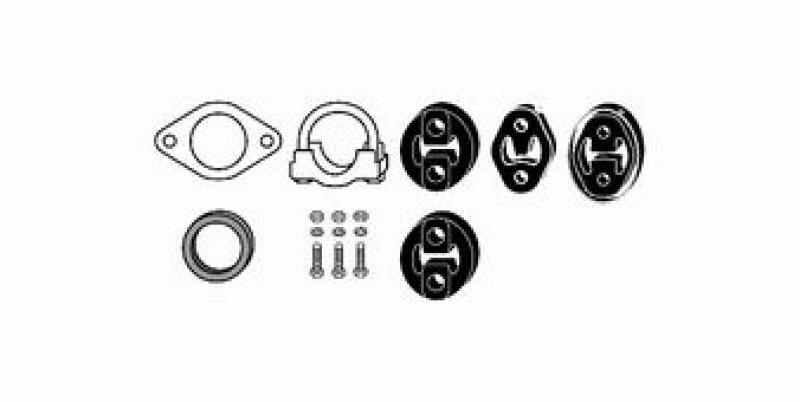 HJS Mounting Kit, exhaust system