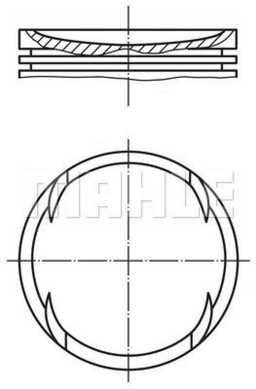 MAHLE ORIGINAL Kolben