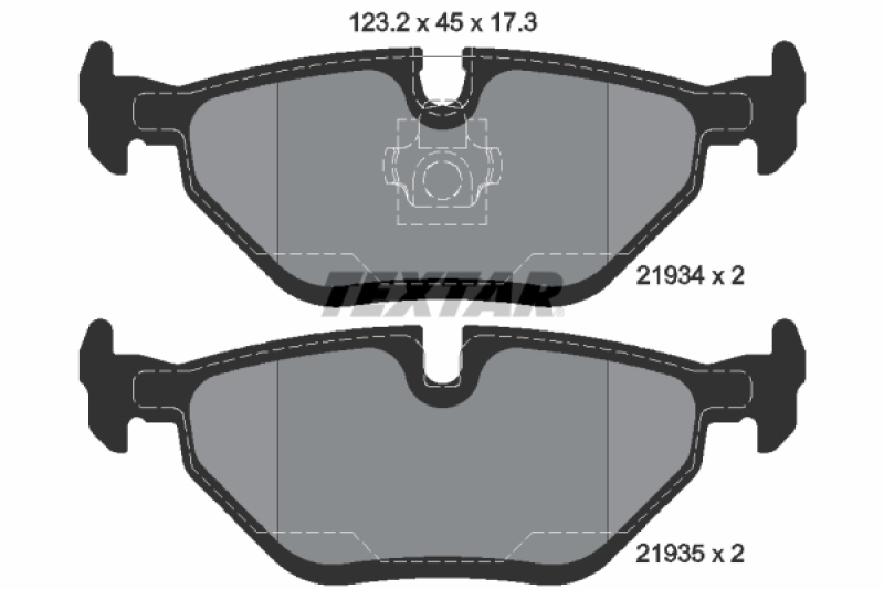 TEXTAR Brake Pad Set, disc brake Q+