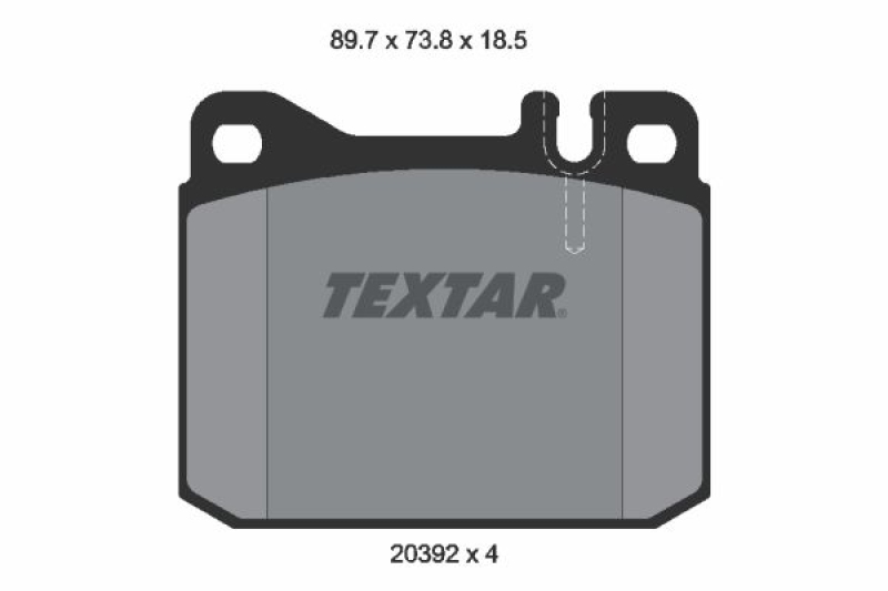 TEXTAR Bremsbelagsatz, Scheibenbremse