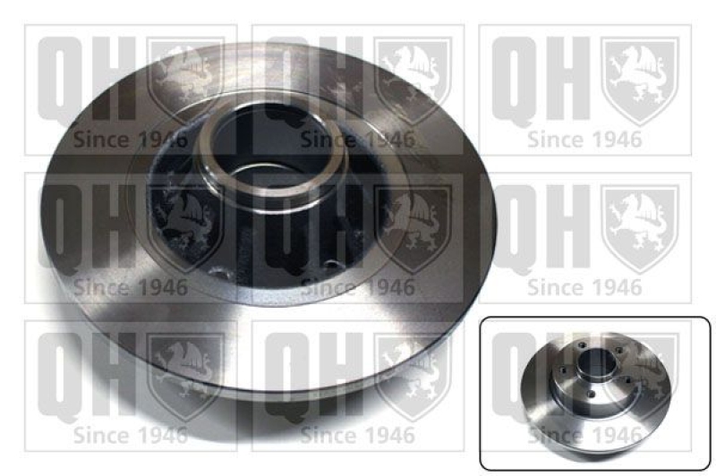 2x QUINTON HAZELL Brake Disc