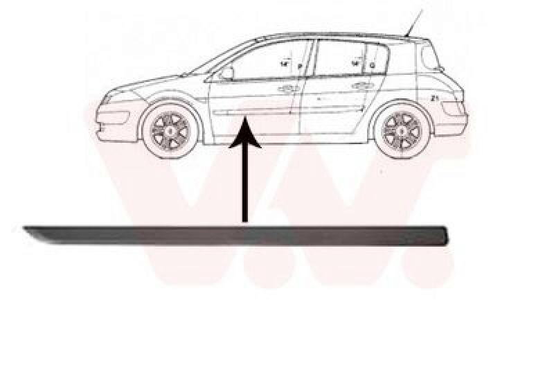 VAN WEZEL Trim/Protective Strip, door